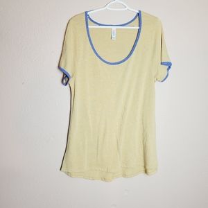 Scoop neck ringer tee